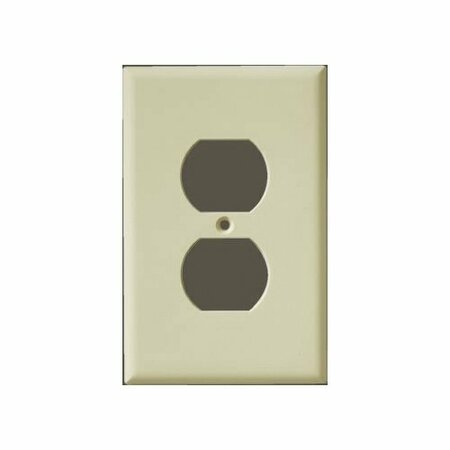 CAN-AM SUPPLY InvisiPlate Two Outlet Plate, Plastic SM-P-1